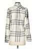 Alpine Design Plaid Gray Long Sleeve Blouse Size XS - photo 2