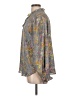 alex & lili 100% Polyester Floral Gray Long Sleeve Blouse Size L - photo 5
