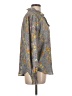 alex & lili 100% Polyester Floral Gray Long Sleeve Blouse Size L - photo 4