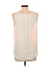 Sweet Rain 100% Polyester Orange Sleeveless Blouse Size L - photo 2
