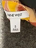 Nine West 100% Polyester Print Yellow Sleeveless Blouse Size S - photo 8
