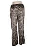 Ambrielle 100% Polyester Animal Print Gold Casual Pants Size XL - photo 2