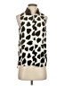 Sans Souci 100% Polyester Ivory Sleeveless Blouse Size S - photo 1