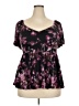 Torrid Black Short Sleeve Blouse Size 2X Plus (2) - photo 1
