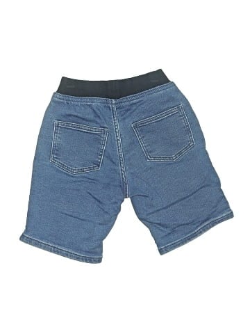 Petite Batik Denim Shorts (view 2)