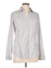 Express Stripes Gray Long Sleeve Button-Down Shirt Size L - photo 1