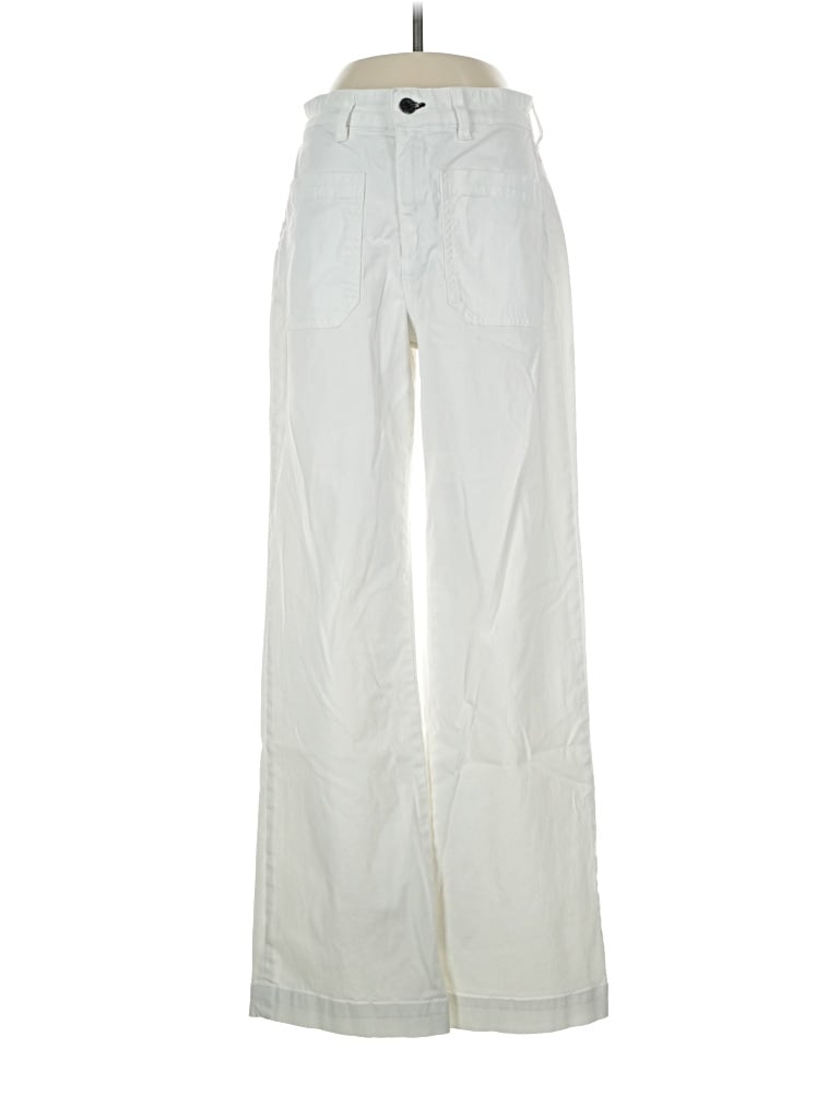 Pre-owned Askk Ny Casual Pants In Ivory