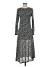 Express Polka Dots Gray Casual Dress Size XS - photo 1