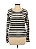 M by Michael Stars Stripes Gray Wool Pullover Sweater Size Lg (2) - photo 1