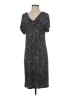 Jigsaw 100% Viscose Graphic Black Gray Casual Dress Size S - photo 1