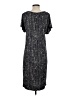 Jigsaw 100% Viscose Graphic Black Gray Casual Dress Size S - photo 2