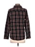 L.L.Bean 100% Cotton Plaid Black Long Sleeve Button-Down Shirt Size XS - photo 2