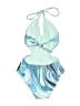 Speedo Print Blue One Piece Swimsuit Size XS - photo 2