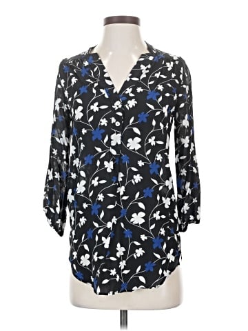 Amour Vert 3/4 Sleeve Silk Top (view 1)