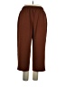 SOHO Apparel Ltd 100% Polyester Chevron-herringbone Brown Casual Pants Size XL - photo 2