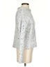Ann Taylor Tweed Silver Turtleneck Sweater Size XS - photo 4