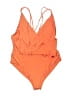 Topshop Orange Bodysuit Size 10 - photo 1