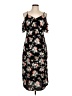 Lumiere Floral Black Casual Dress Size L - photo 1