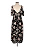 Lumiere Floral Black Casual Dress Size L - photo 2