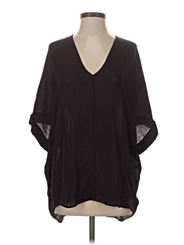 Vince. 3/4 Sleeve Silk Top (view 1)