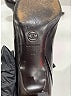 Chanel Black Brown Vintage Leather Pointed Toe Pumps Size EU 38 - photo 6