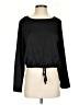 RACHEL Rachel Roy 100% Polyester Black Long Sleeve Top Size S - photo 1