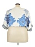 Shein Curve Blue 3/4 Sleeve Blouse Size 16 Plus (2) - photo 2
