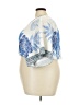 Shein Curve Blue 3/4 Sleeve Blouse Size 16 Plus (2) - photo 5