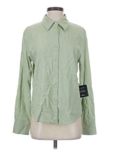 Lulus Long Sleeve Button-Down Shirt (view 1)