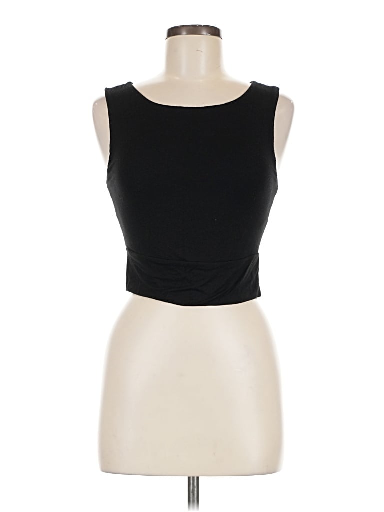 Pre-owned Final Touch Sleeveless T-shirt In Black