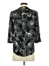 Maeve 100% Rayon Animal Print Black 3/4 Sleeve Blouse Size 0 - photo 2