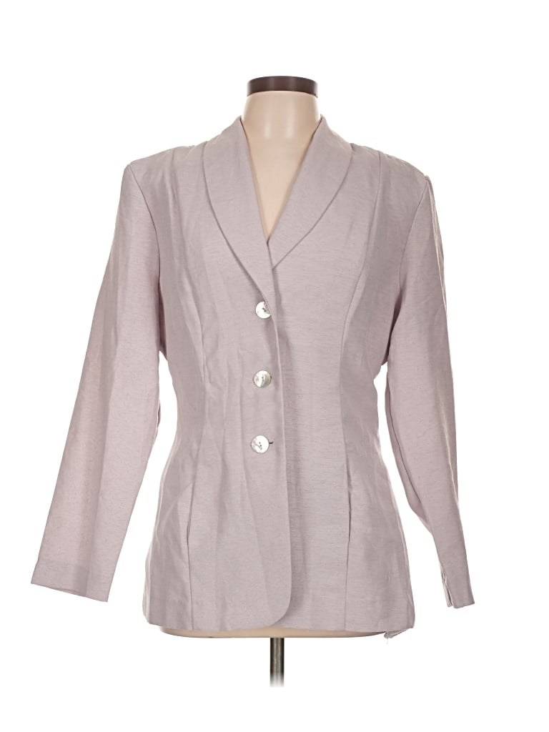 Pre-owned Jaclyn Smith Blazer Jacket In Gray