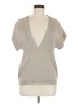Brunello Cucinelli 100% Cotton Gray Short Sleeve Top Size M - photo 1
