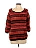 Ann Taylor LOFT Chevron-herringbone Red Pullover Sweater Size L - photo 1