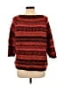Ann Taylor LOFT Chevron-herringbone Red Pullover Sweater Size L - photo 2