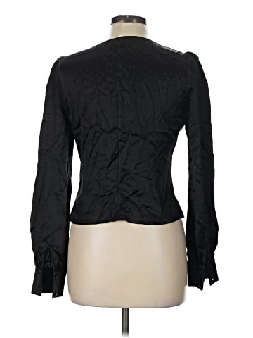 Reformation Long Sleeve Silk Top (view 2)