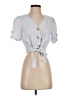 Shein Blue Short Sleeve Blouse Size 4 - photo 1