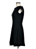 Aqua Solid Black Casual Dress Size M - photo 5