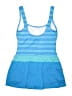 Beach House Chevron-herringbone Blue One Piece Swimsuit Size 8 - photo 2