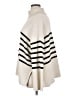 Gap 100% Cotton Stripes Ivory Turtleneck Sweater Size XL - photo 5