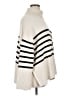 Gap 100% Cotton Stripes Ivory Turtleneck Sweater Size XL - photo 4