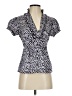 BCX 100% Polyester Blue Short Sleeve Blouse Size S - photo 1