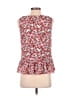 CAbi 100% Polyester Red Sleeveless Blouse Size S - photo 2