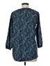 Lands' End Blue 3/4 Sleeve Blouse Size M - photo 2