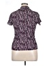 East5th Animal Print Purple Short Sleeve Blouse Size 1X Petite - photo 2