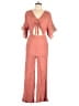 Lush Solid Pink Jumpsuit Size M - photo 1