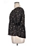 Bobeau 100% Polyester Floral Black Short Sleeve Blouse Size XL - photo 5