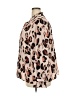 ELOQUII 100% Polyester Animal Print Brown Long Sleeve Blouse Size 20 Plus - photo 5