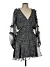 Bardot 100% Polyester Polka Dots Gray Cocktail Dress Size 12 - photo 1
