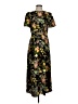 Sugar Lips 100% Polyester Floral Black Casual Dress Size S - photo 1